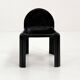 Black Chair Model 4854 Chair by Gae Aulenti for Kartell, 1970