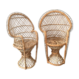 Pair of vintage doll chairs