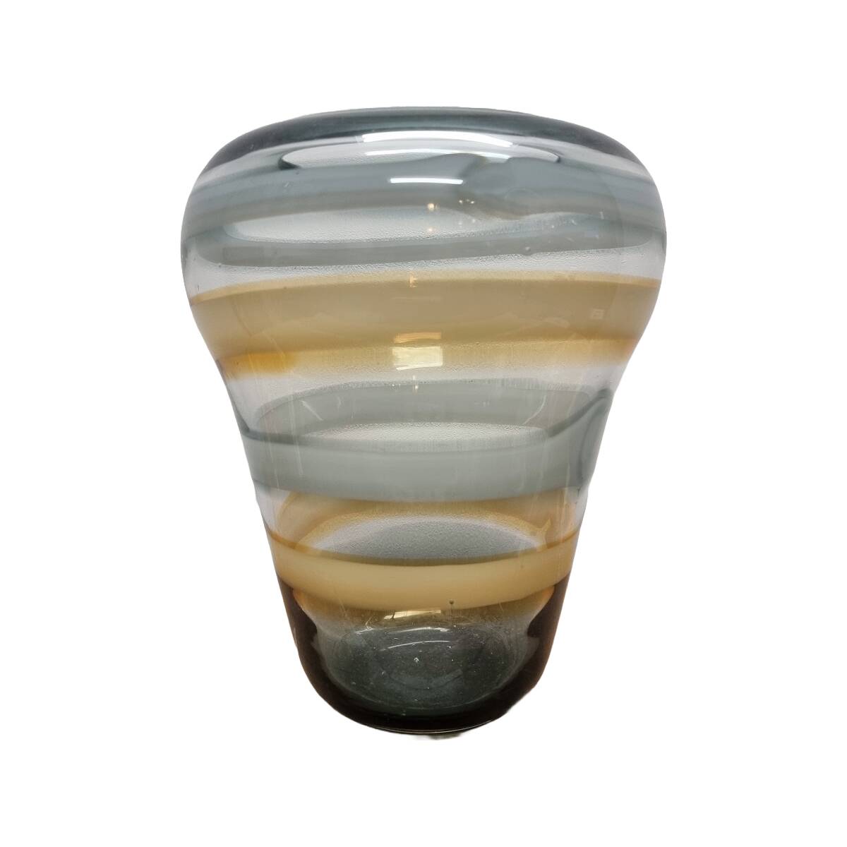 Glass Swirl Design Vase, 1980s