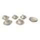 5 tasses à café 11 soucoupes-À la Paix,Paris-1900-Porcelaine de Limoges