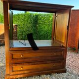 Wooden TV cabinet with drawers