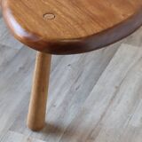 Vintage "bean" coffee table in solid wood, 1960