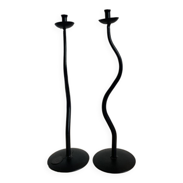 Pair of Hysteria France candlesticks 1990