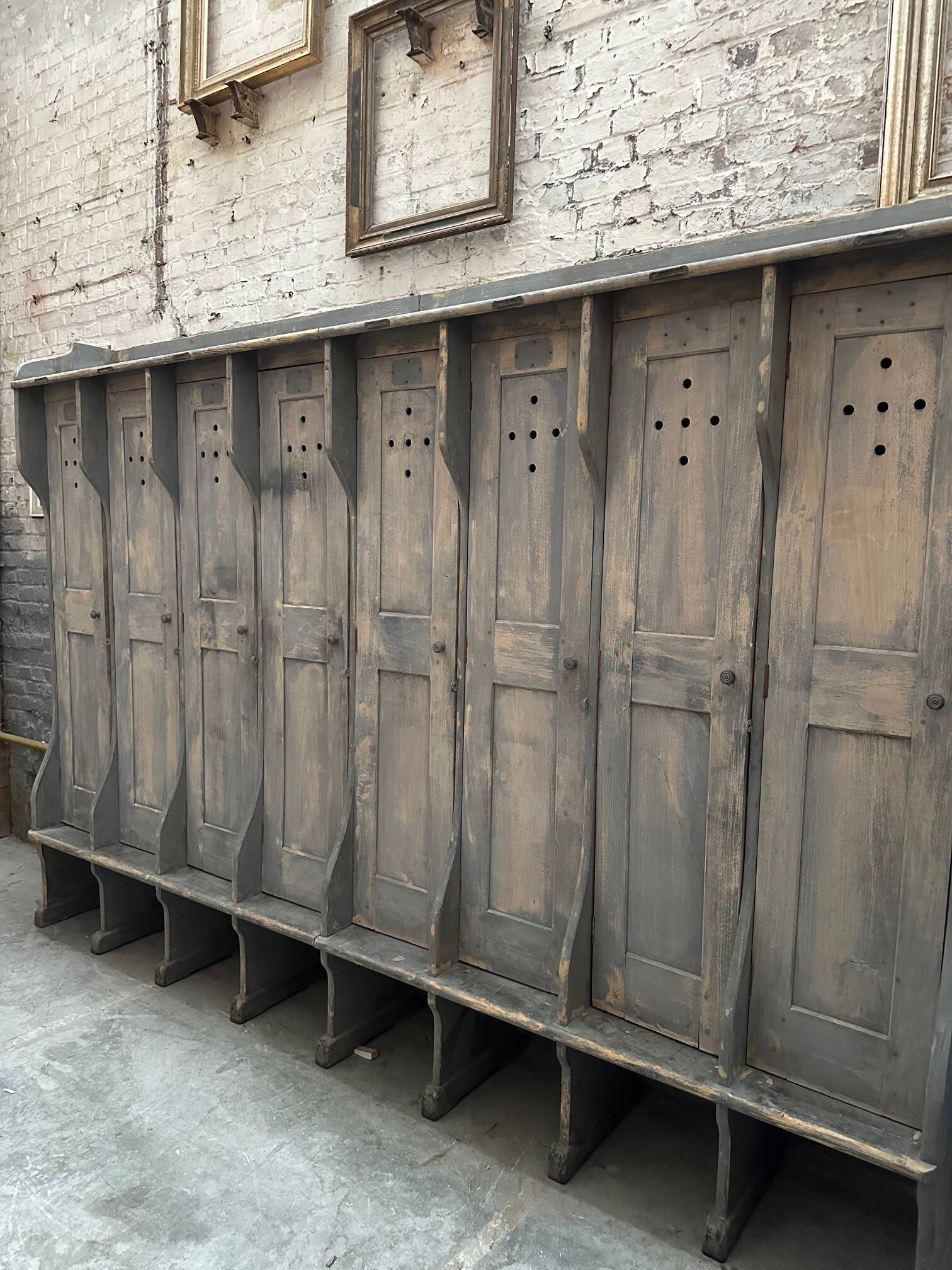 Workshop locker room, early 20th century