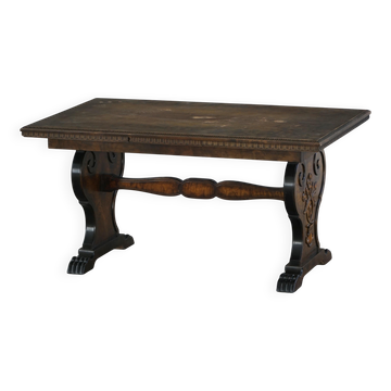 Axel Einar Hjorth, birch dining table, Swedish Grace, Bodafors, 1930s