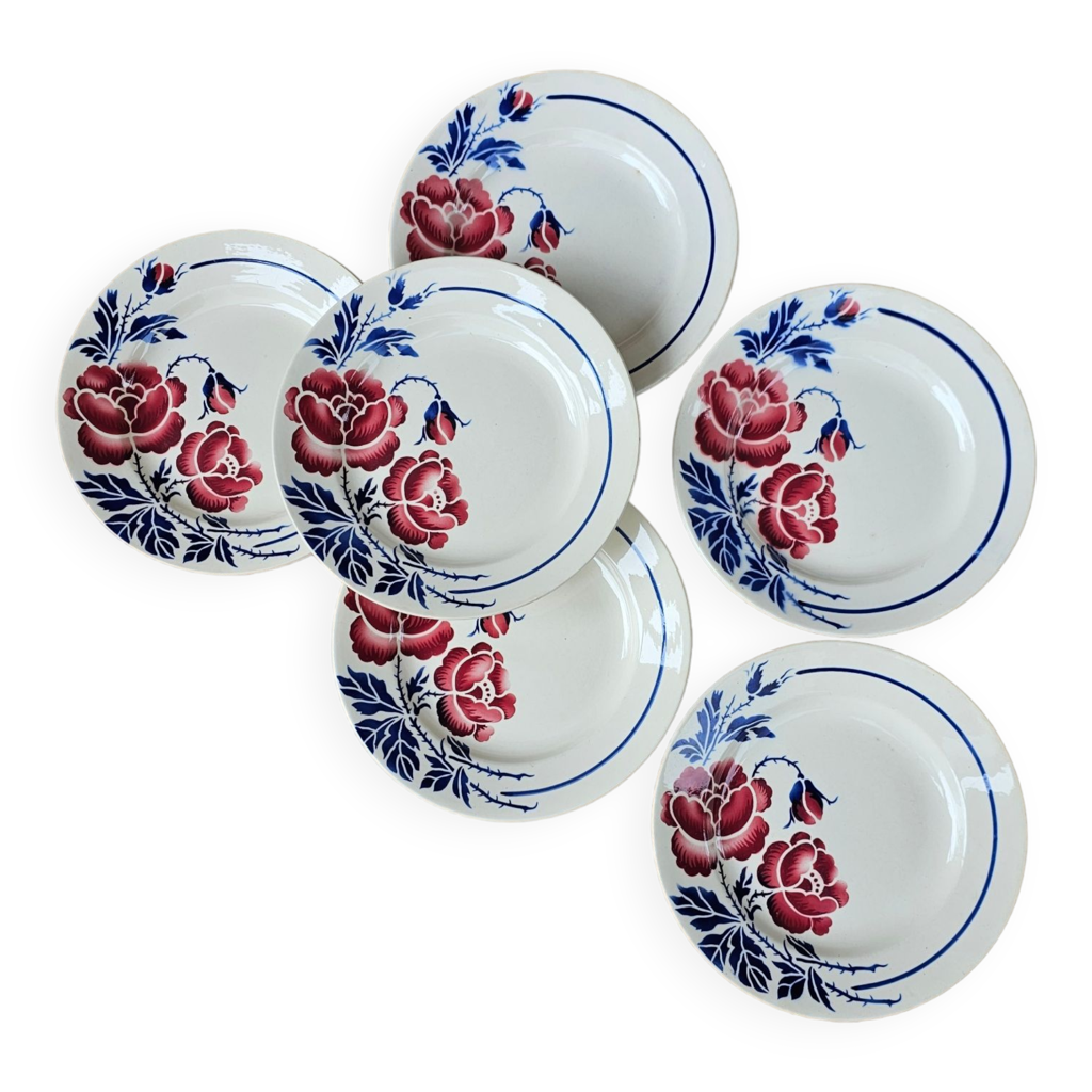 Assiettes à dessert Eugène Sarreguemines Selency