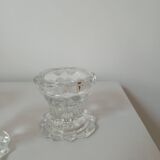 Set of 4 glass candle holders, Reims