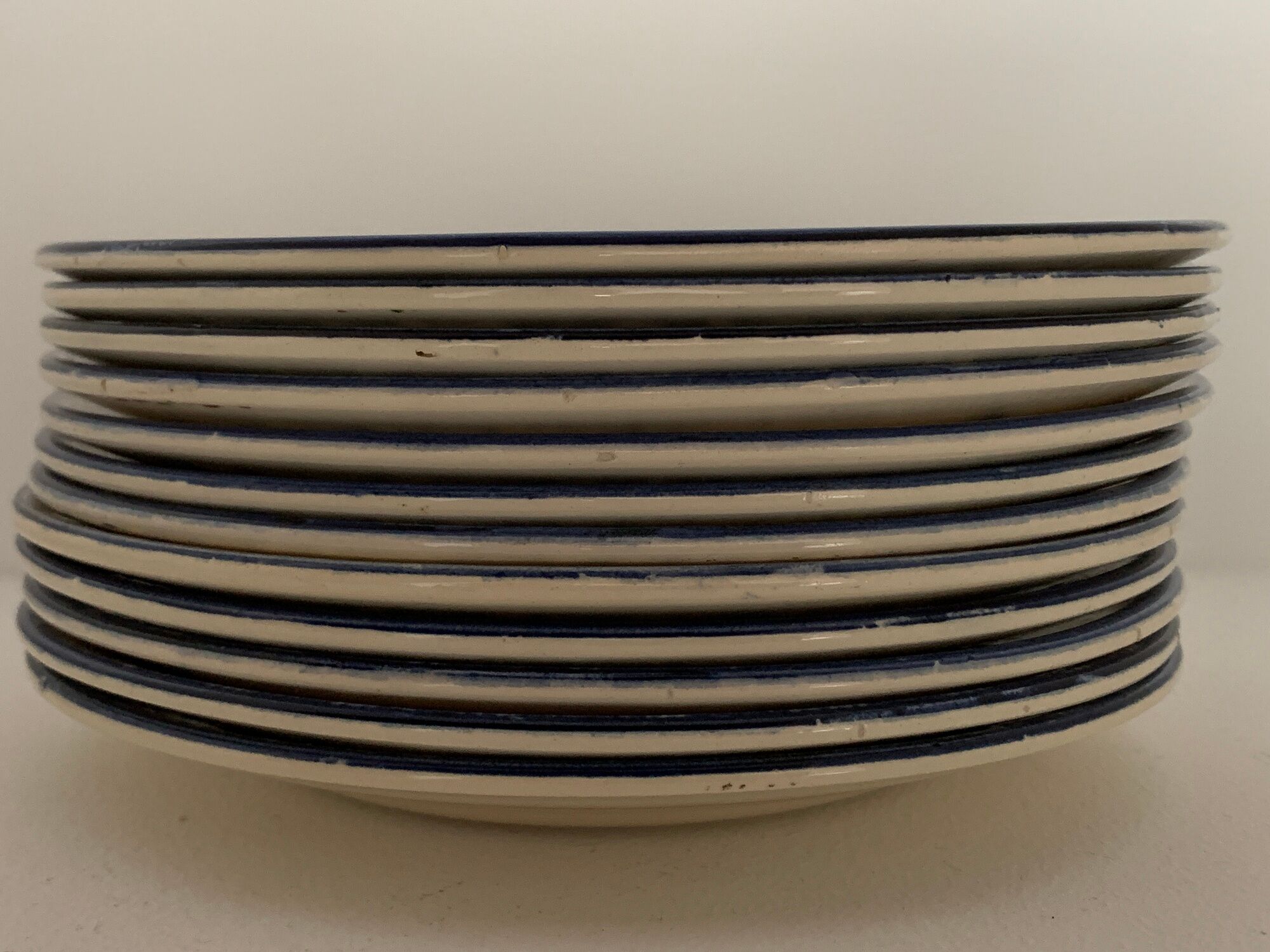 Dessert service 12 plates and 1 dish Mary Lou Digoin Sarreguemines