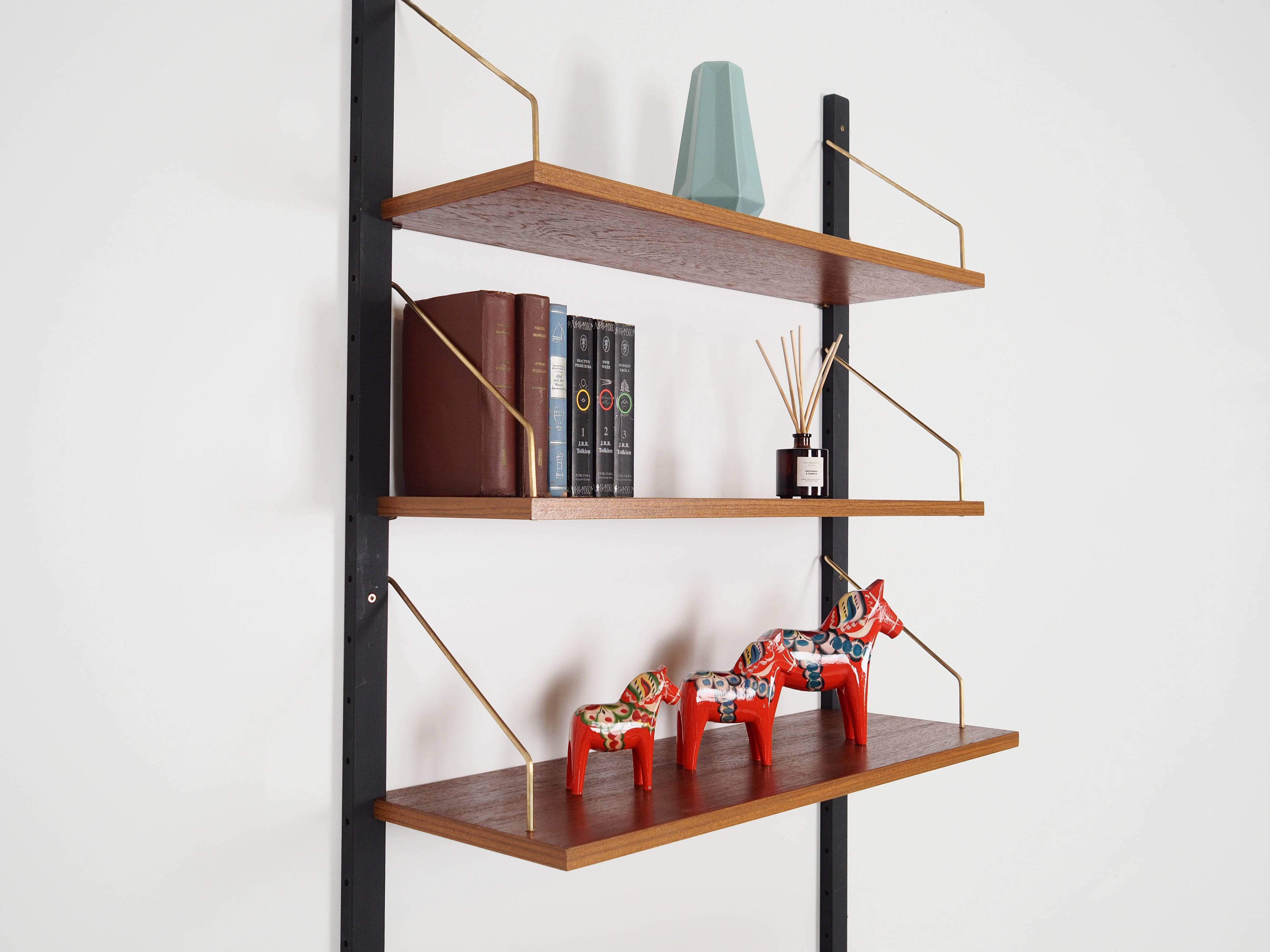 Teak shelving unit, Danish design, 1960s, production: Denmark