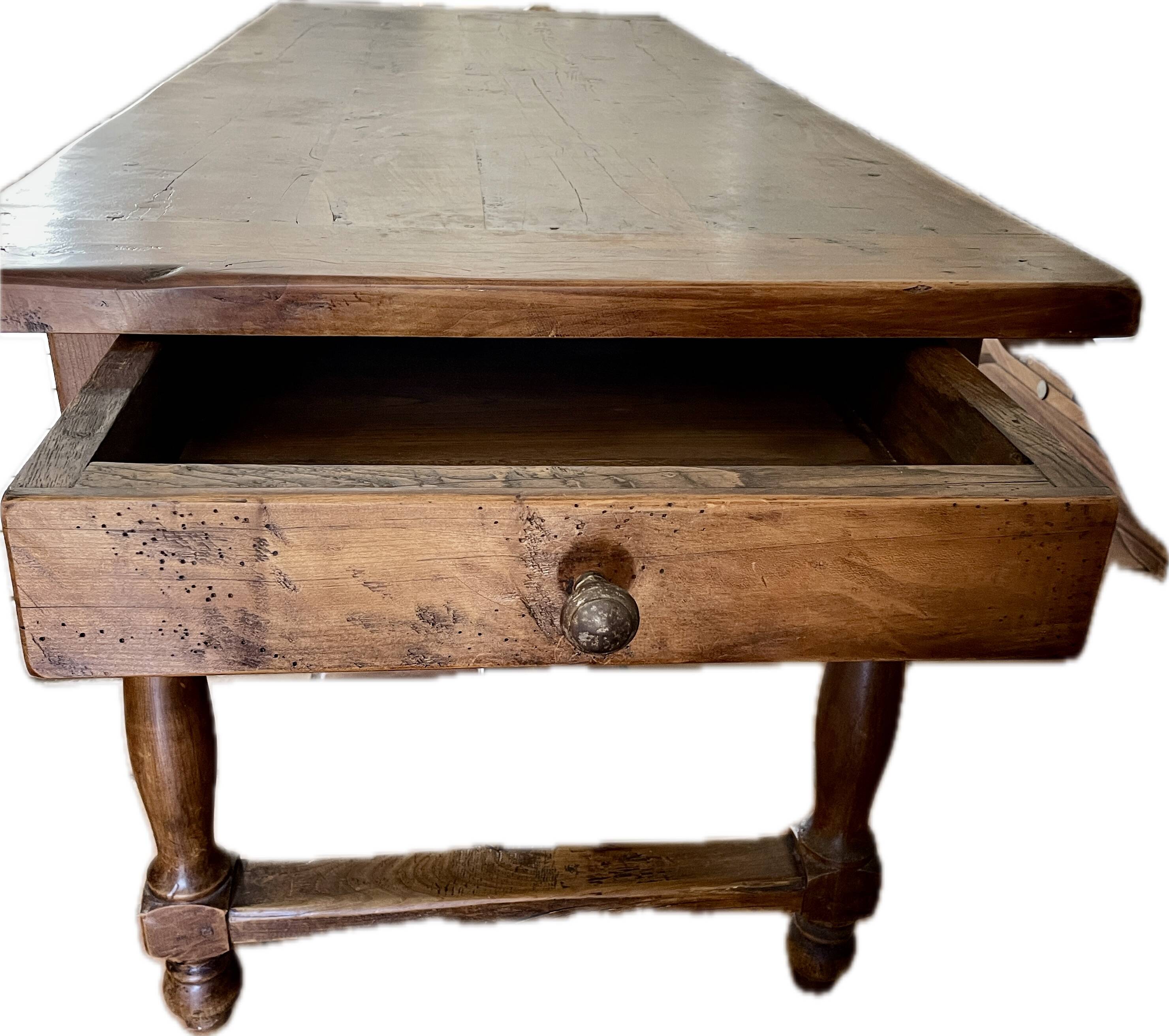 old farm table