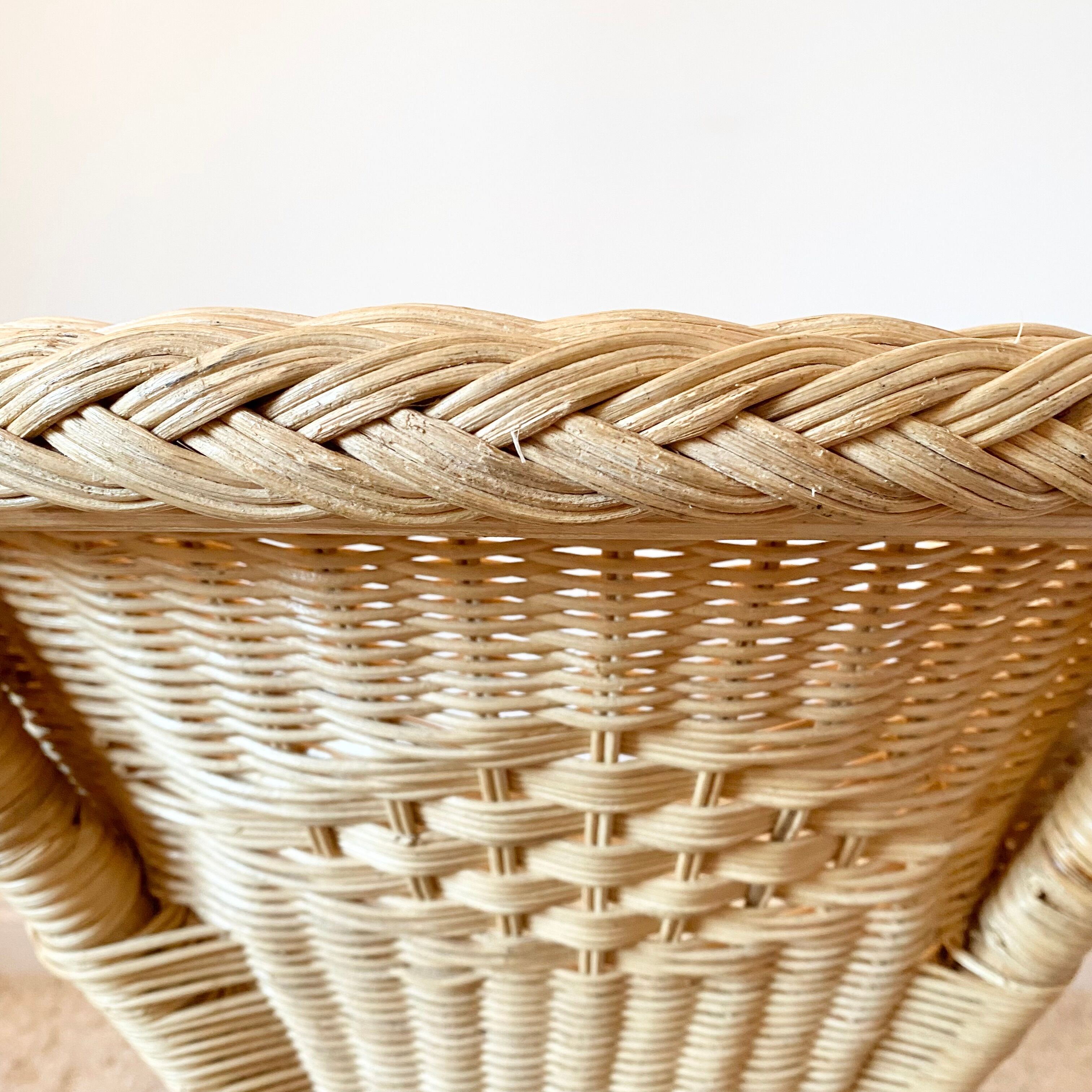 Vintage rattan armchair