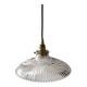 Vintage holophane glass pendant light