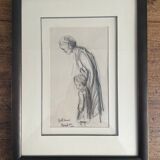 Charcoal drawing by Roland Coudon