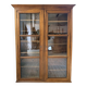 Glass-fronted walnut library 1900
