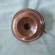 Candlestick in red copper and brass