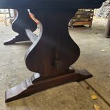 Large solid wood table – carefully restored – 200 x 80 cm