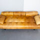 DS 80 daybed, patchwork sofa with armrests in cognac leather by De Sede, Switzerland, 1980s