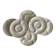 Set of 6 artichoke plates in white faience from Gien.