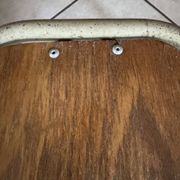 Old small school chair for children, vintage design, height a.