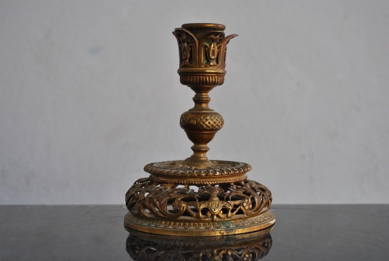 Sconce in bronze openwork Gothic XIX