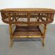 Bamboo and rattan lounge set