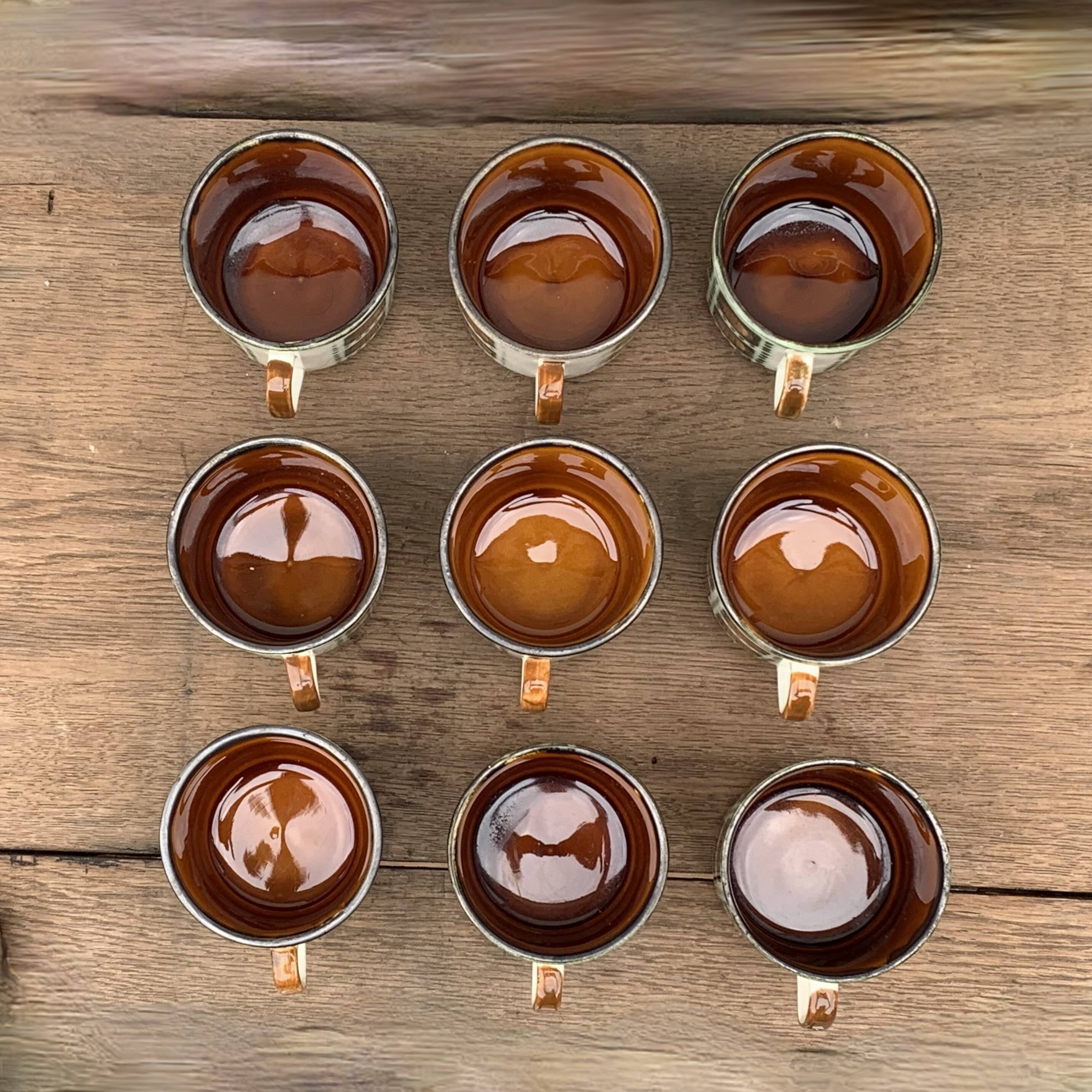 Boch La Louvière coffee service and dessert plates - Bernadette series, 1966