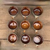 Boch La Louvière coffee service and dessert plates - Bernadette series, 1966