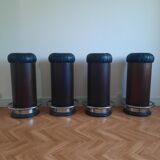 Series of 4 bar stools 50-60s