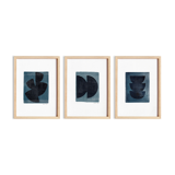 Trio of paintings on paper by Eawy