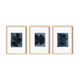 Trio de peintures sur papier signées Eawy