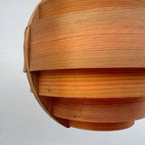 Hans Agne Jakobsson wooden pendant light, 1960s