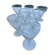 8 stemmed glasses