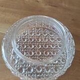Glass ceiling light globe with relief decoration