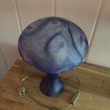Old mushroom lamp made of glass paste