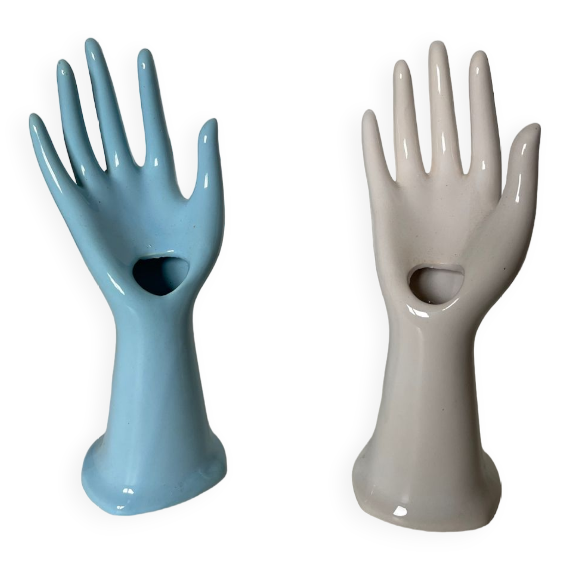 Hand Baguier or Soliflore in Porcelain
