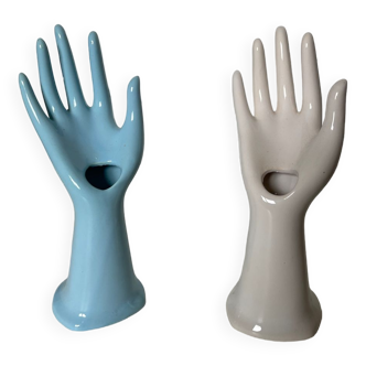 Hand Baguier or Soliflore in Porcelain