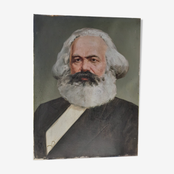 Peinture Karl Marx, époque soviétique