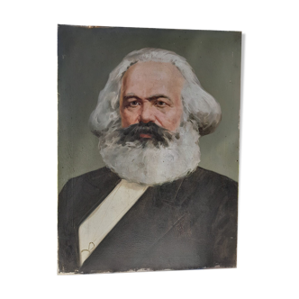 Peinture Karl Marx, époque soviétique