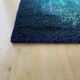Large "space design" multi-color high pile rya rug by desso netherlands, 1970
