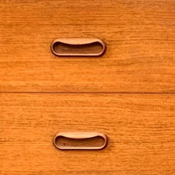 Pair of Scandinavian teak chests of drawers 1960