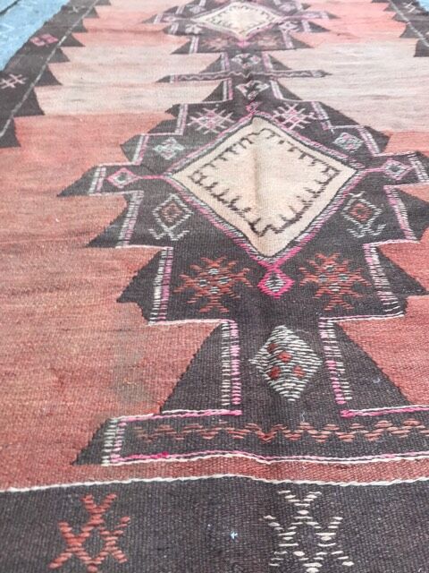 Persian tribal Kilim handmade 145x384 cm