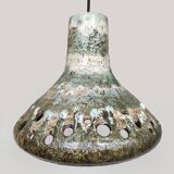 Midcentury ceramic fat lava vintage pendant lamp