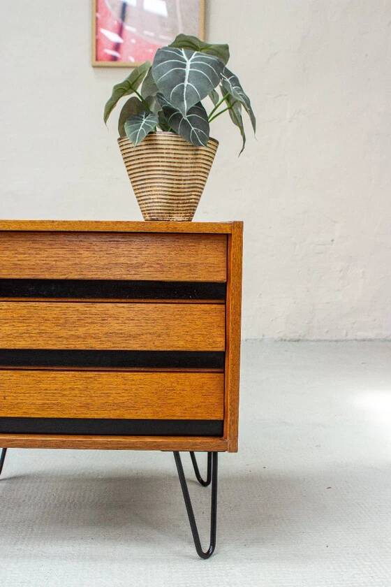 Vintage Teak Mid Century Chest of Drawers, Lowboard, Sideboard