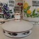 Series of 7 pharmacy jars in opaline