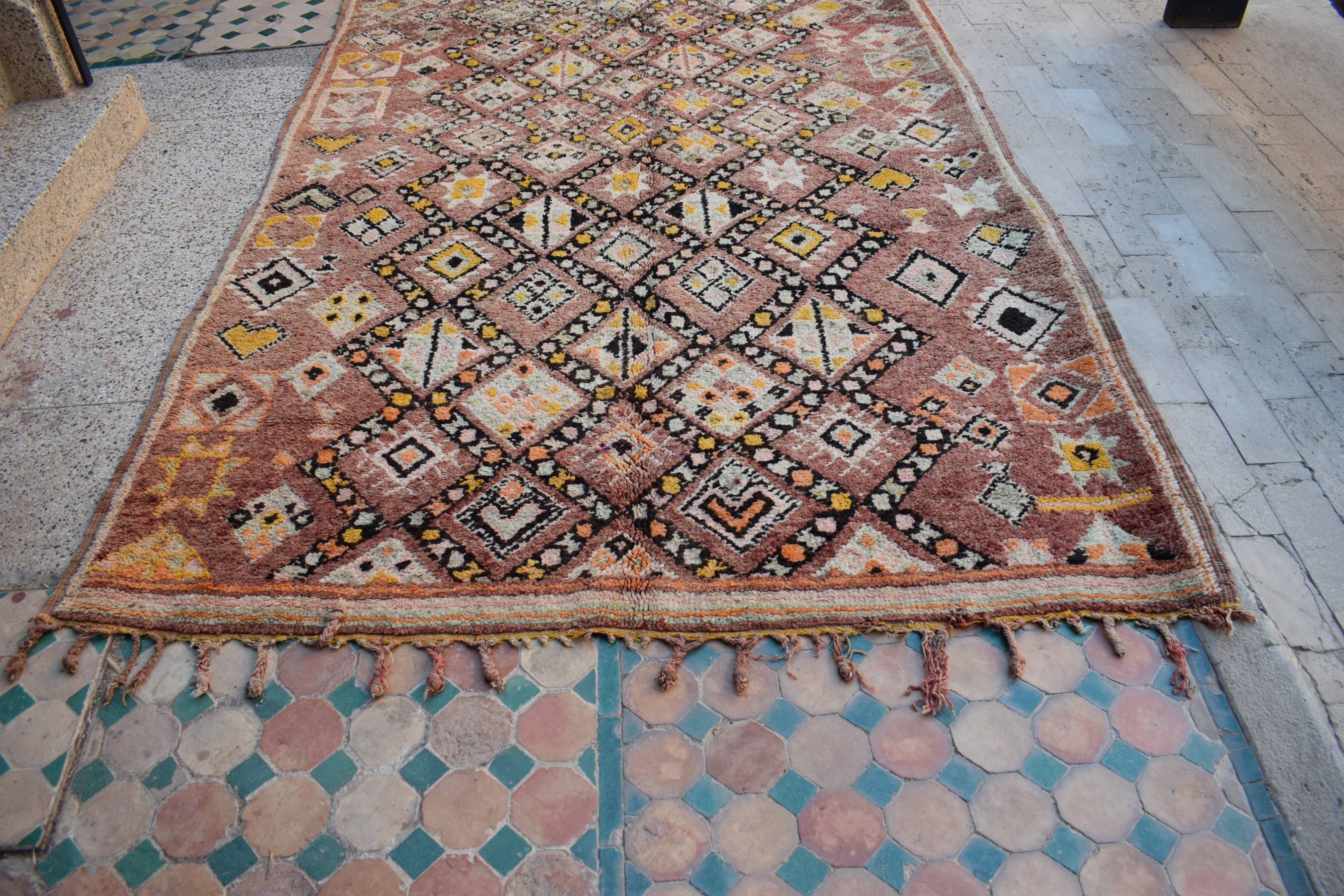 Vintage Moroccan Berber rug