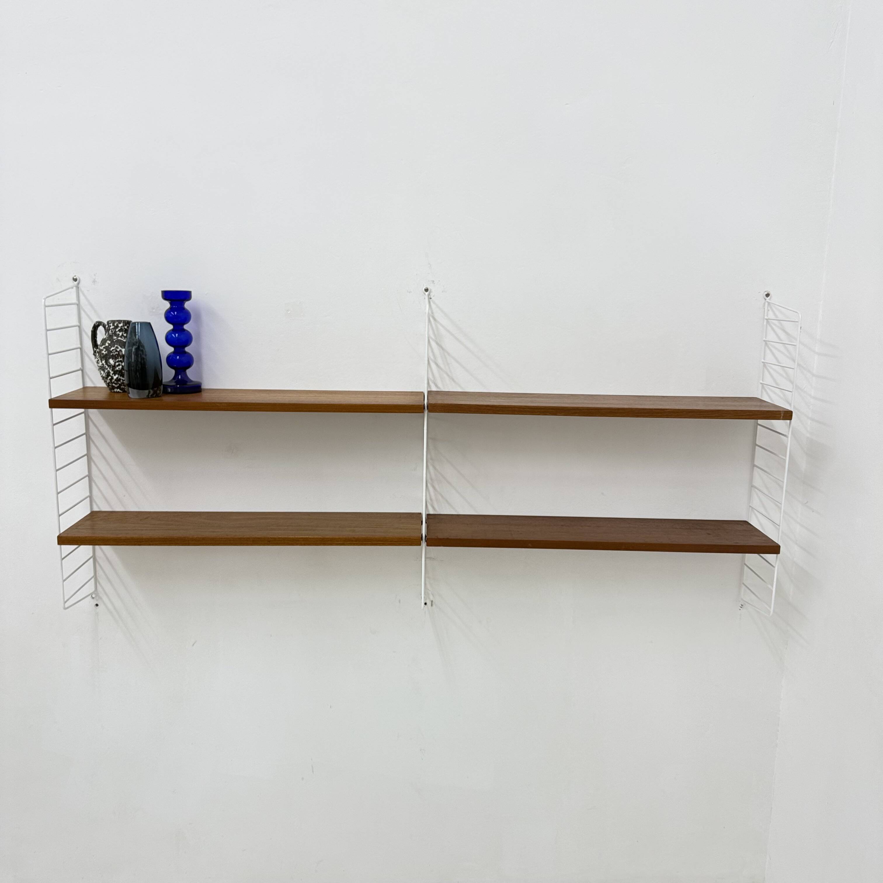 Mid-Century Nisse Strinning string design teak wall unit , 1960s