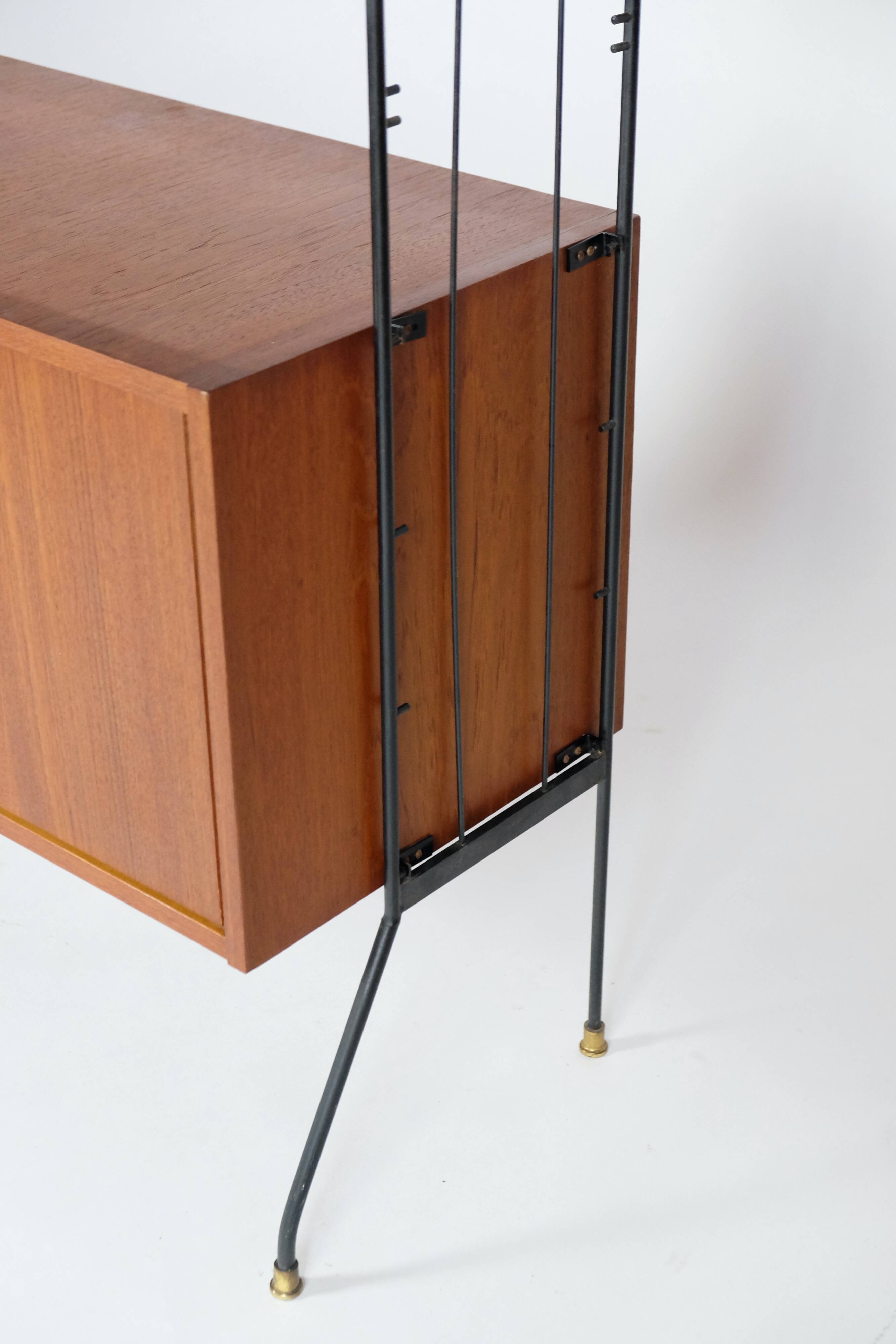 MidCentury Teck Regalsystem 60er Design Vintage Freistehend Regal