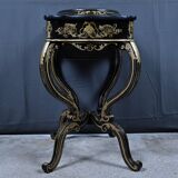 Painted wooden work table, Napoleon III period – mid 19th century