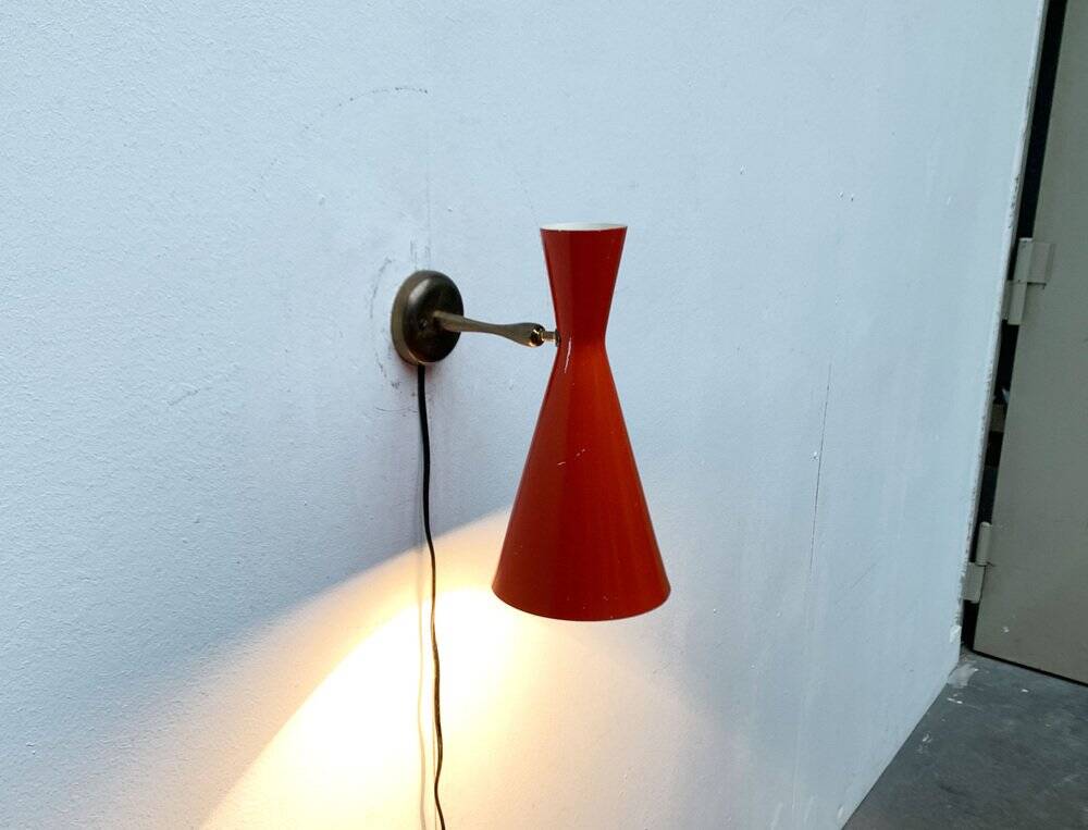Mid-Century Diabolo Wall Lamps, 1960s, Set of 2