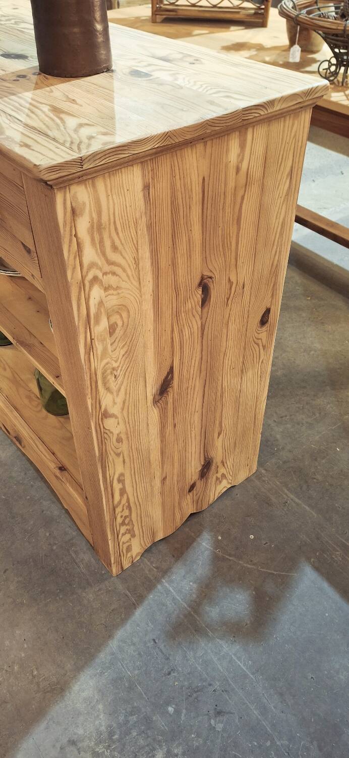 Open buffet in fir wood